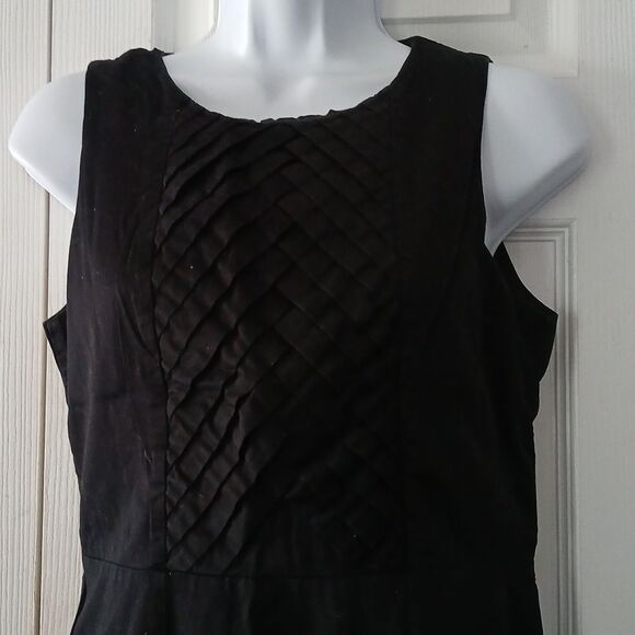 Apt 9 black sleeveless weaved front panel dress Sz 4 NWOT - Picture 3 of 8